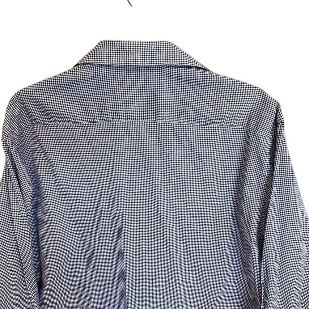 Giorgio Armani Men's XL Blue Checkered Long Sleeve Dress Shirt‎ - Picture 5 of 16